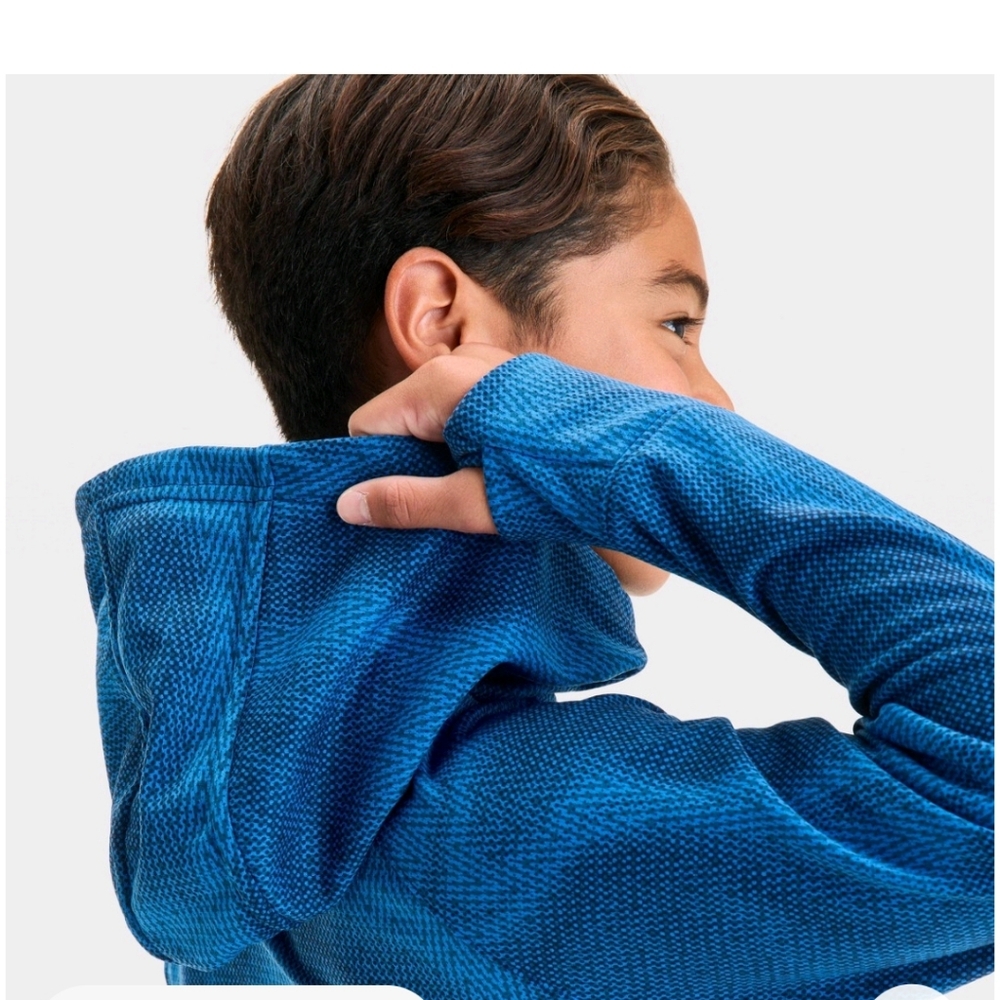 Blue Patterned Hoodie - Picture 3 of 4